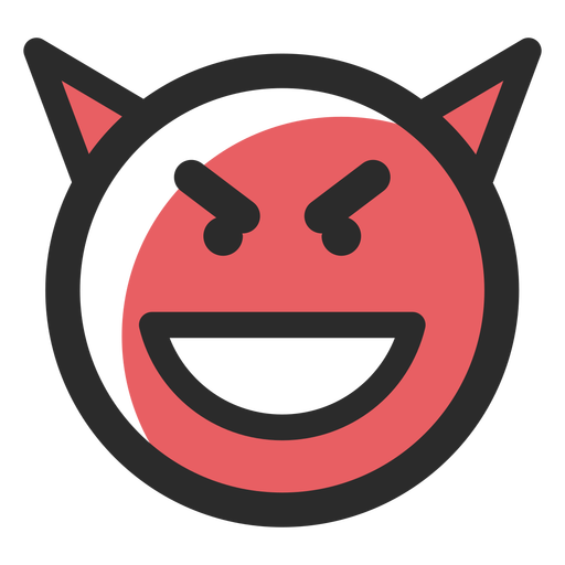 Devil Colored Stroke Emoticon