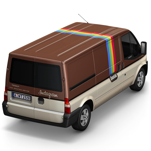 Instagram, Back Icon Free Of Container Cargo Vans Icons