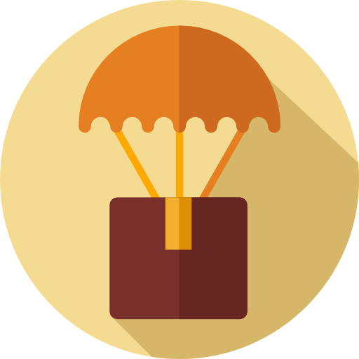 Shipping, Package, Box, Shipping And Delivery, Delivery, Parachute