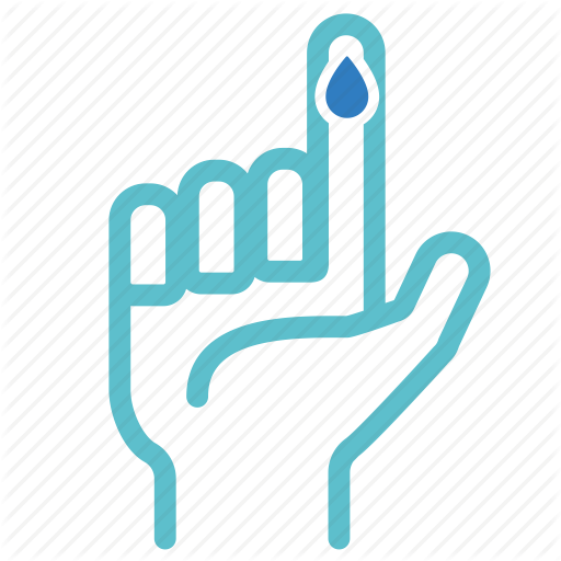 Bleeding, Blood, Blood Test, Check, Diabetes, Injured, Treatment Icon