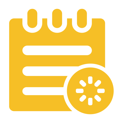 Schedule, Flat, Monochrome Icon With Png And Vector Format