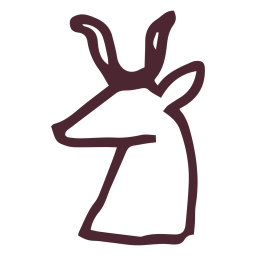 Egyptian Hieroglyphics Deer Symbol