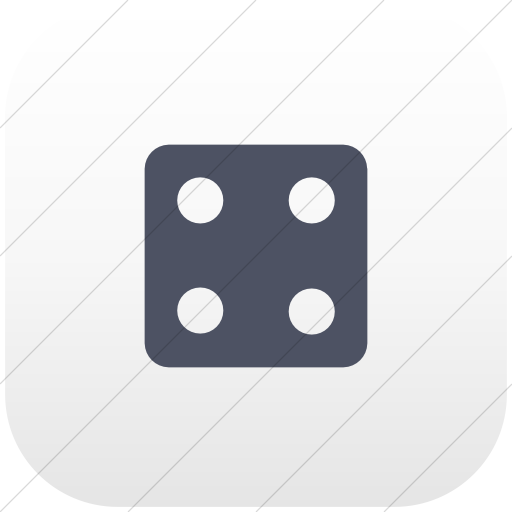 Flat Rounded Square Blue Gray On White Gradient