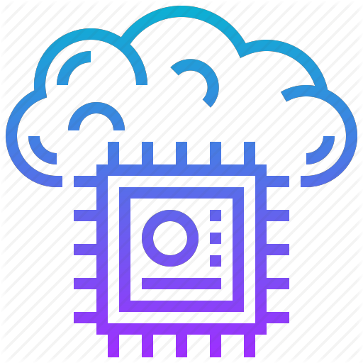 Brain, Chip, Cloud, Data, Digital Icon