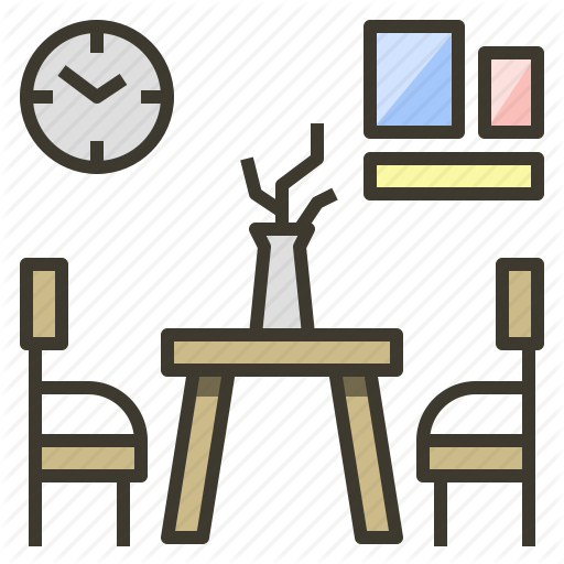 Clock, Dining, Kitchen, Photo, Room, Table Icon
