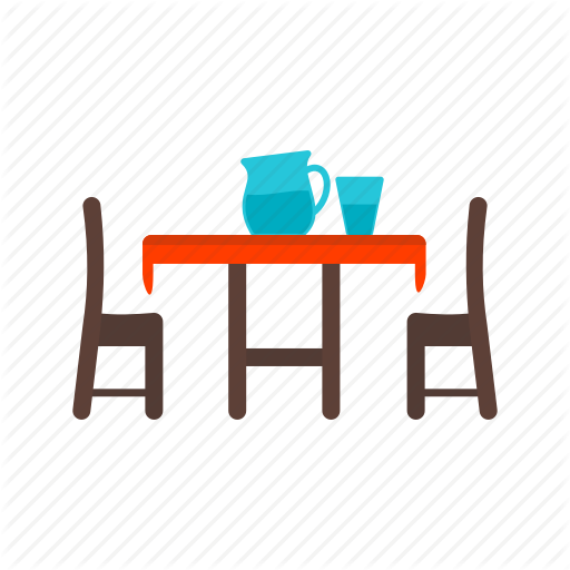 Chairs, Dining, Dinner, Food, Glass, Home, Table Icon