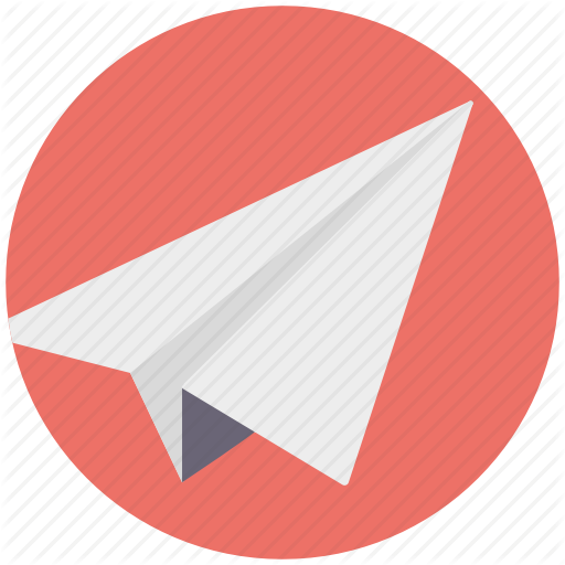Direct Message Symbol, Flight, Message Sign, Origami Plane, Paper