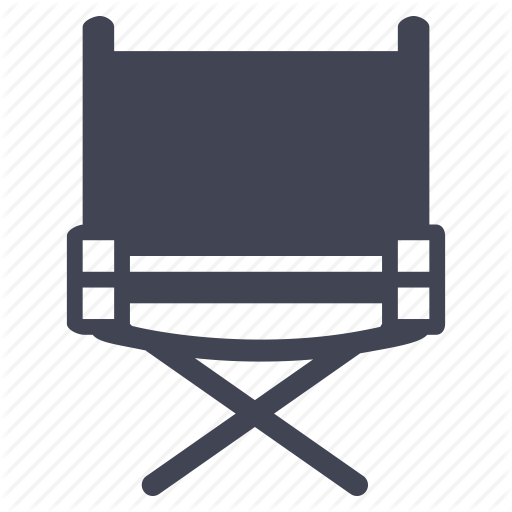 Chair, Director, Furniture, Media, Multimedia Icon