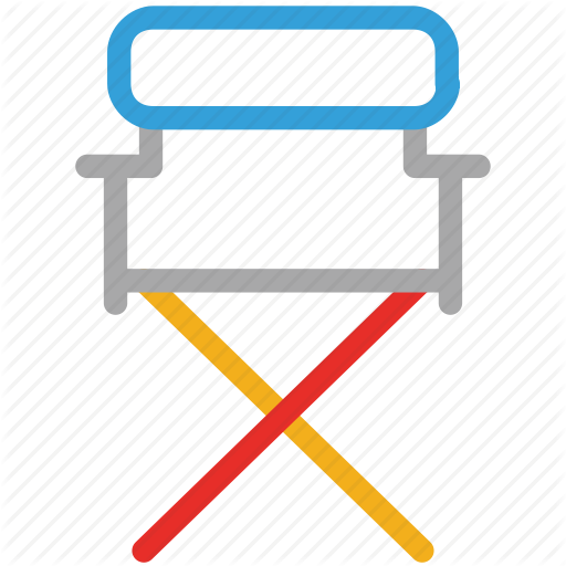 Chair, Furniture, Studio Chair, Studio Director Chair Icon