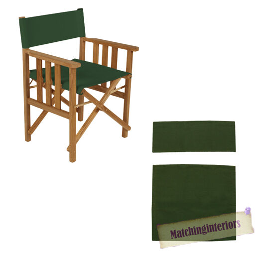 Green Director Chairs Replacement Polyurethane Coated Canvas
