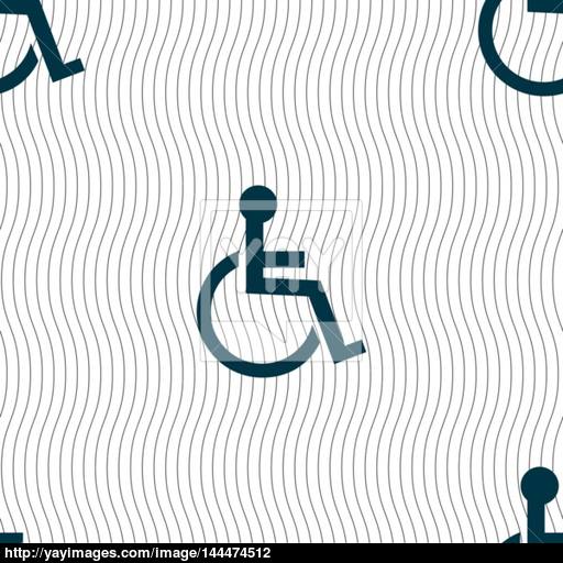 Disabled Sign Icon Human On Wheelchair Symbol Handicapped