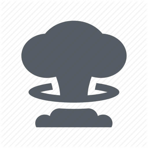 Disaster, Explosion, Nuclear, Pollution, Science Icon