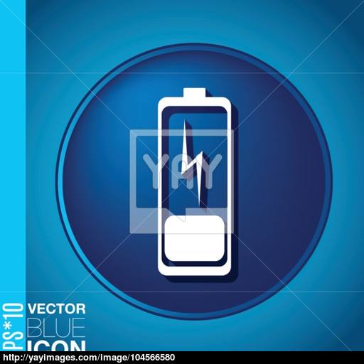 Discharged Battery Symbol A Discharged Battery Icon Energy