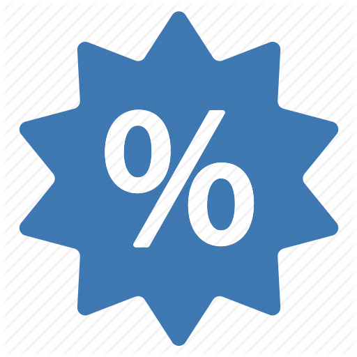Amazing, Blue, Deal, Discount, Offer, Percentage, Sale Icon
