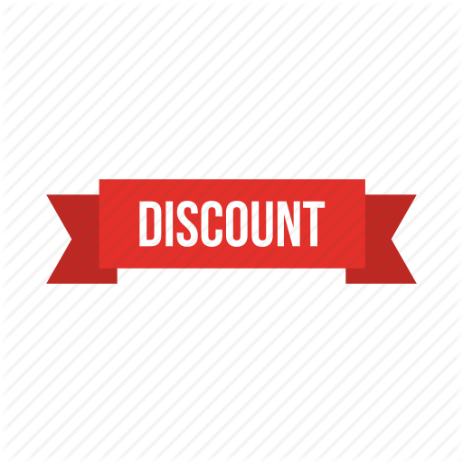 Discount, Ribbon Icon
