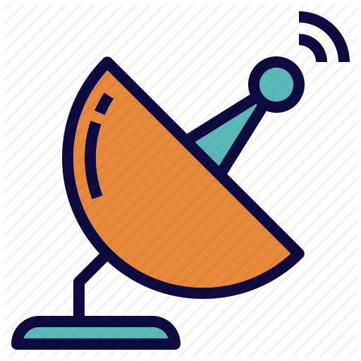 Dish, Receiver, Satellite, Signal Icon