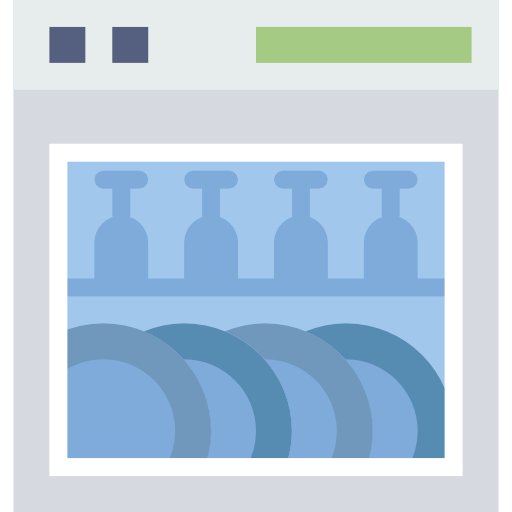Washer Machine, Dishwasher, Washer, Kitchen, Dishwashing Icon