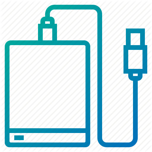 Disk, Drive, External, Hard, Storage Icon