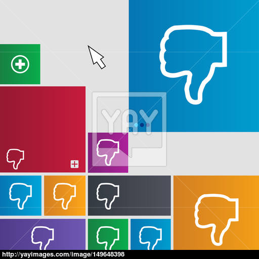 Dislike Icon Sign Buttons Modern Interface Website Buttons