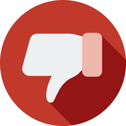 Flat Design Dislike Button Png Image