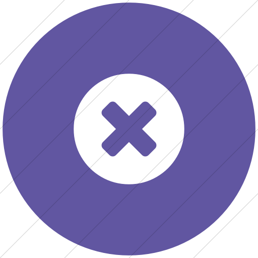 Flat Circle White On Purple Bootstrap Font Awesome