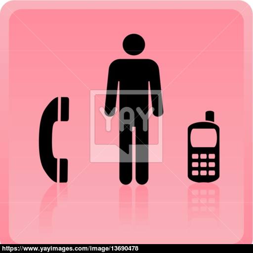 Icon Of The Man Of Means Of Information Transfer On Distance