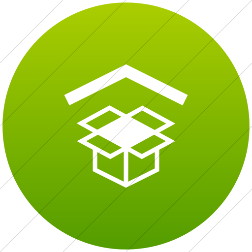 Flat Circle White On Green Gradient Ocha Humanitarians