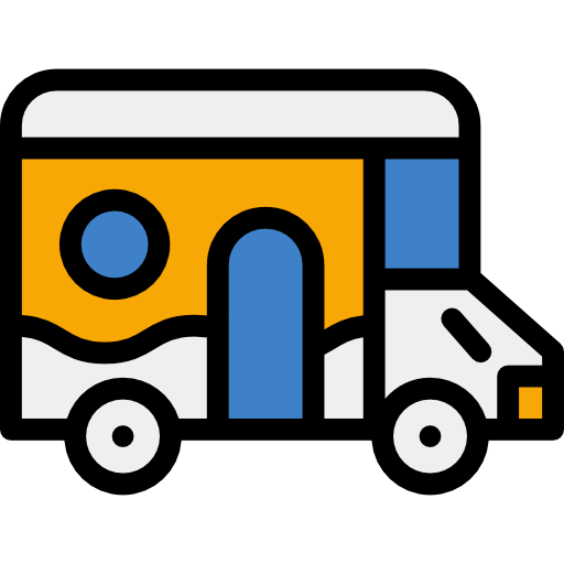 Travel, Vehicle, Transport, Delivery, Van, Distribution Icon