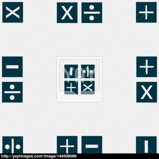 Multiplication, Division, Plus, Minus Icon Math Symbol Mathematics