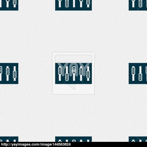 Dj Console Mix Handles And Buttons Icon Symbol Seamless Abstract