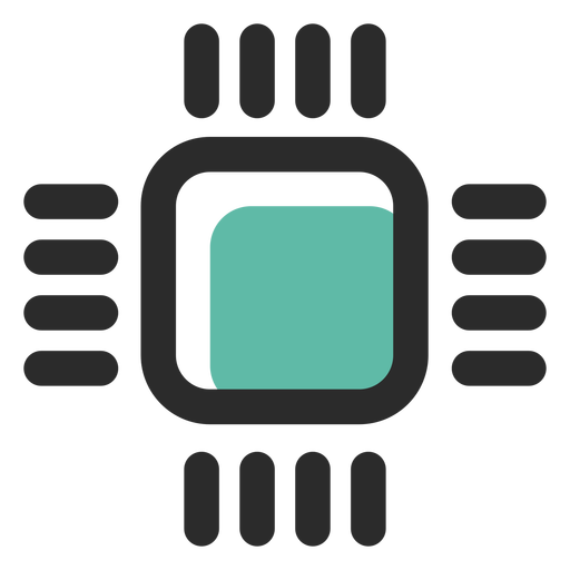 Processor Colored Stroke Icon
