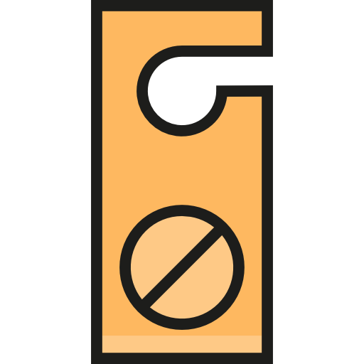 Holidays Door Hanger Flat Icon