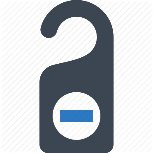 Do Not Disturb, Door Hanger, Privacy Icon