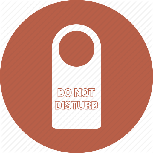 Do Not Disturb, Hotel, Sign Icon