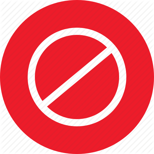 Do Not Cross, Forbidden, Not Allowed, Unallowed Icon