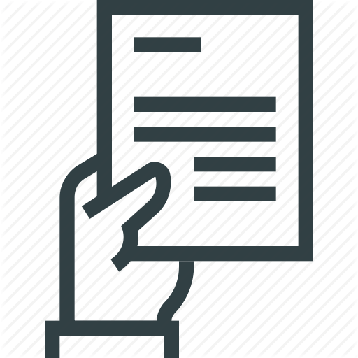 Doc, Document, Hand, Paper Icon