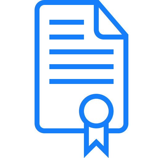 Certificate, Document Icon