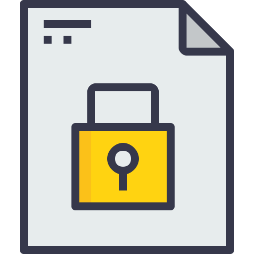 Document, Lock Icon Free Of And Document Icons