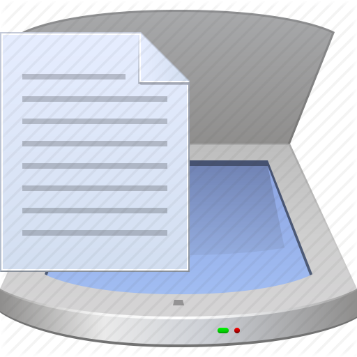 Scanning Document Icon Free Icons