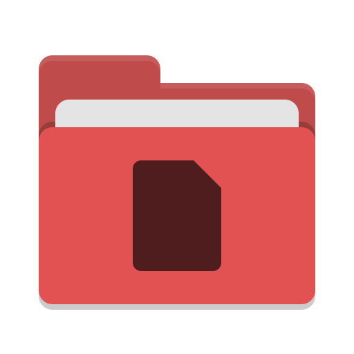 Folder Red Documents Icon Papirus Places Iconset Papirus