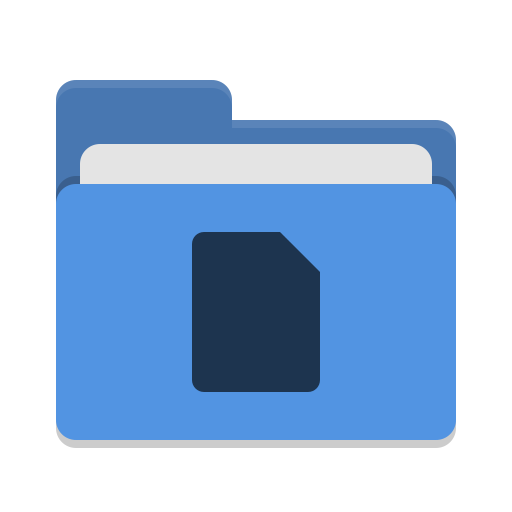 Folder Blue Documents Icon Papirus Places Iconset Papirus