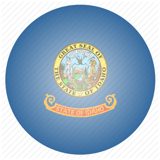 Flag, Idaho, State, Us Icon