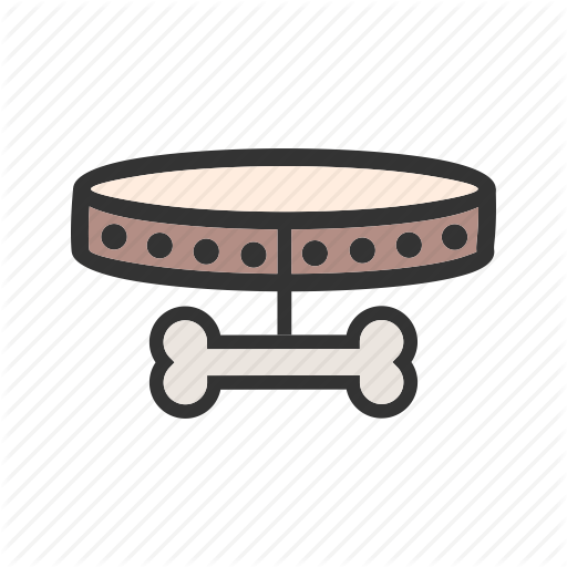 Animal, Bone, Bowl, Collar, Dog, Leash, Tag Icon