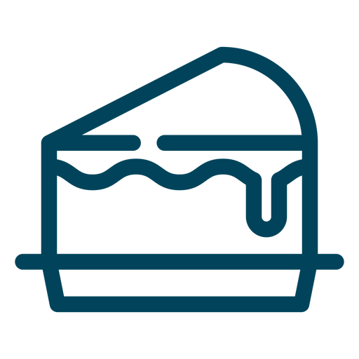 Cake Slice Stroke Icon