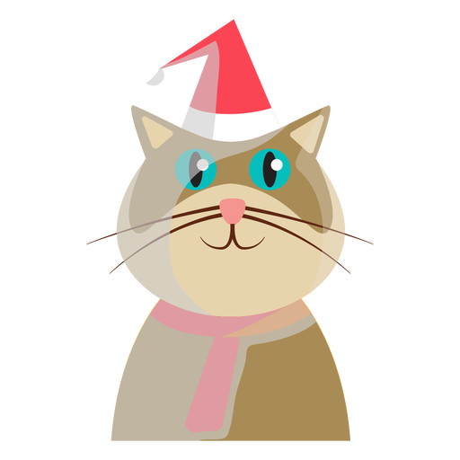 Winter Holiday Cat Icon