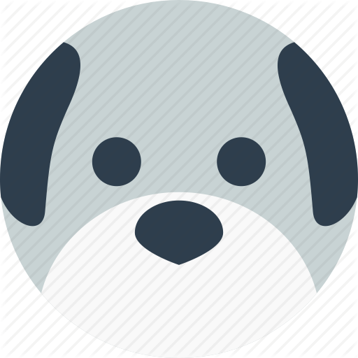 Animal, Avatar, Cartoon, Dog, Face, Pet, Smile Icon