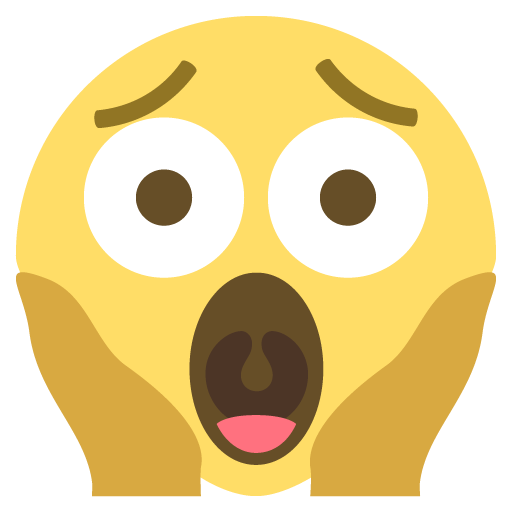 Face Screaming In Fear Emoji Emoticon Vector Icon Free Download