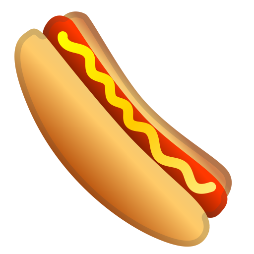 Hot Dog Icon Noto Emoji Food Drink Iconset Google