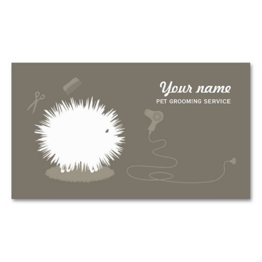 Funny Pet Grooming Business Card