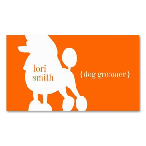 Poodle Dog Groomer Business Card Business Cards